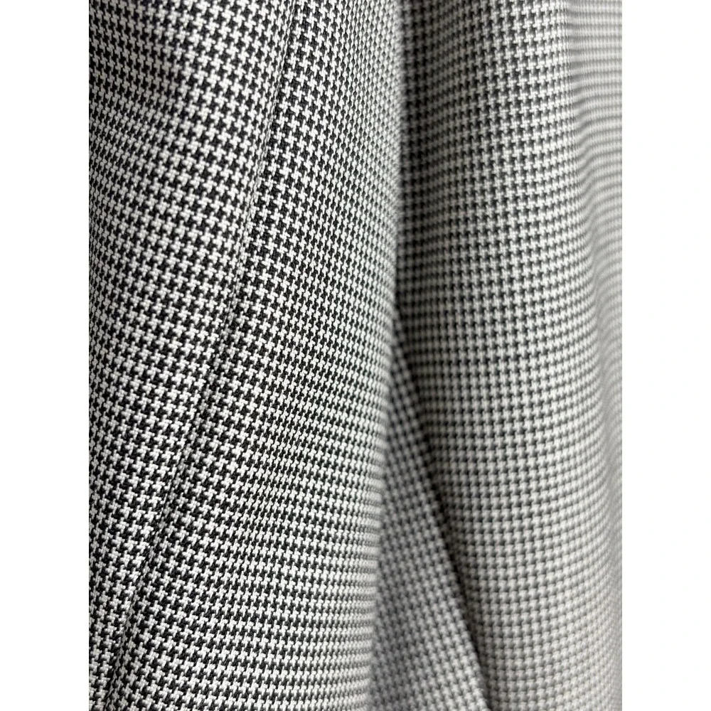 Hugo Boss Super 100 Blazer 44R Gray Houndstooth 100% Virgin Wool Sport Coat Mens